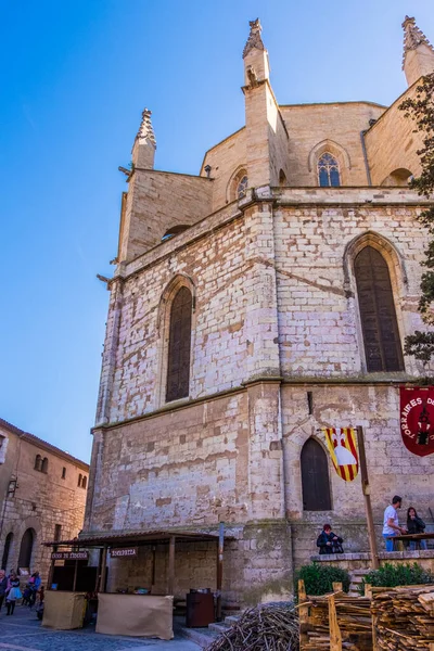 Festival Sant Jordi Pueblo Montblanc Tarragona Cataluña España — Foto de Stock