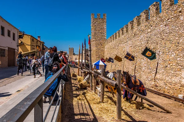 Tarragona 'daki Montblanc köyü, Katalonya, İspanya