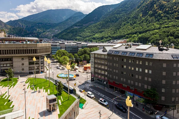 Monumento Andorra Vella Capital Andorra — Foto de Stock