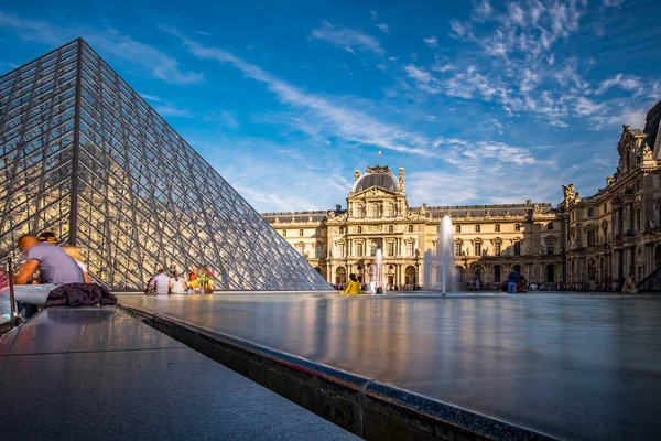 Palais Louvre Paříži Francie — Stock fotografie