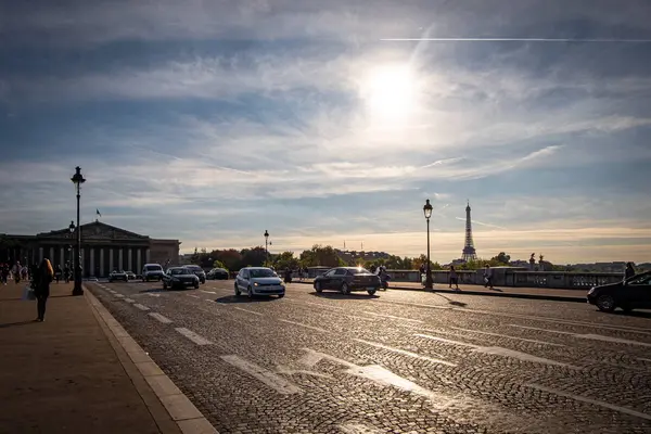 Place Concorde Парижі Франція — стокове фото