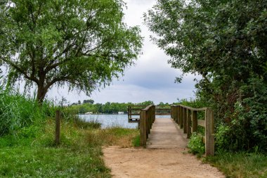 Katalonya, İspanya 'da Banyole Gölü
