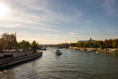 Paris, Fransa 'da Grand Palais ve Pont Alexandre III.