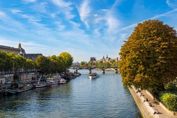 Most Pont Des Arts Paryżu Francja — Zdjęcie stockowe