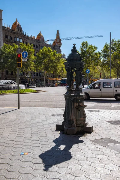 Paseo Gracia Barcelona Cataluña España — Foto de Stock