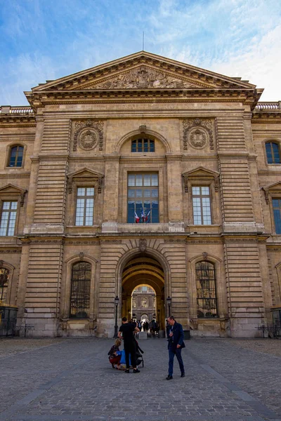 Palais Louvre Paříži Francie — Stock fotografie