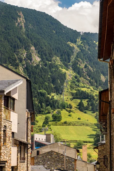 Wahrzeichen Des Dorfes Canillo Andorra — Stockfoto