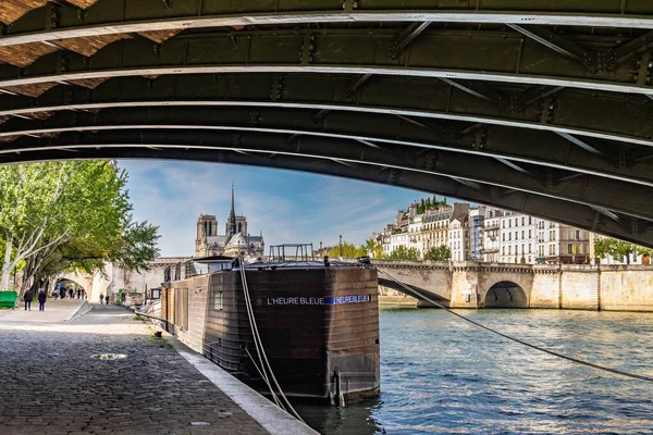 Paris Fransa Seine Nehri Manzarası — Stok fotoğraf