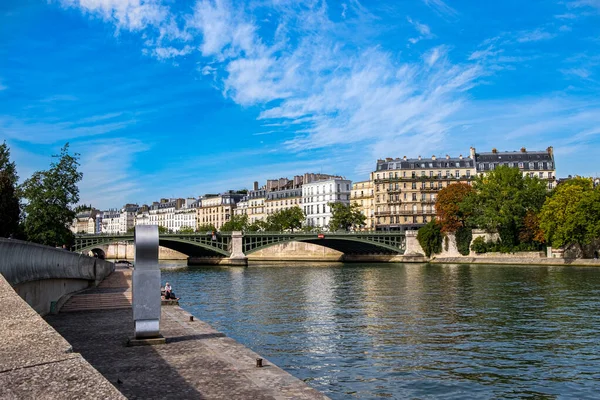 Senna Vista Sul Fiume Parigi Francia — Foto Stock