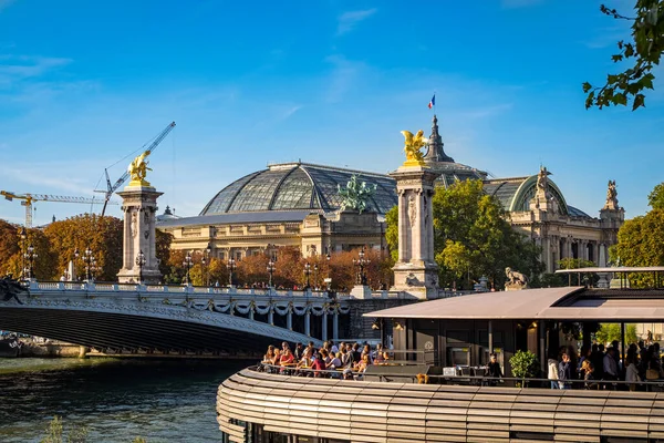 Paris Fransa Grand Palais Pont Alexandre Iii — Stok fotoğraf