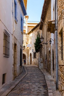 Barselona, İspanya 'daki Sitges manzarası.