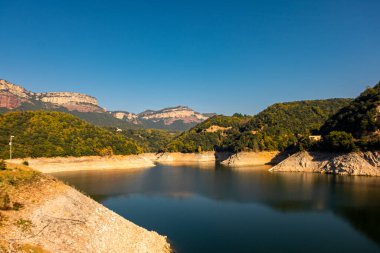 Sau rezervuarındaki bataklık, Katalonya, İspanya