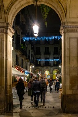 Plaza Real (Royal Place) Barcelona, Katalonya, İspanya