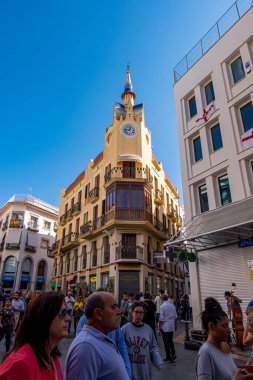 Saatin evi Sitges, Barcelona, İspanya 'da..