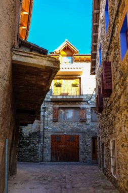 Gerona, İspanya 'daki antik ortaçağ kasabası Camprodon