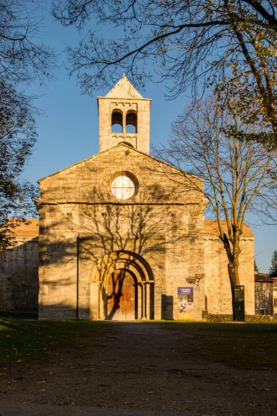 Antika Romanska Klostret Saint Peter Staden Camprodon Girona Spanien — Stockfoto