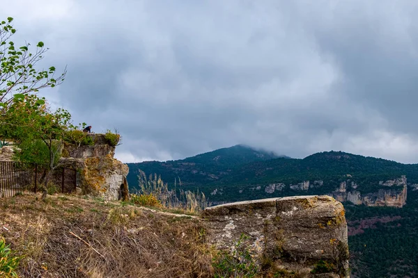 Панорама Села Сіурана Каталонії Іспанія — стокове фото