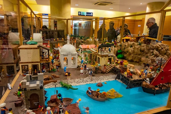 Castelldefels, Katalonya, İspanya 'da mobil diyorama