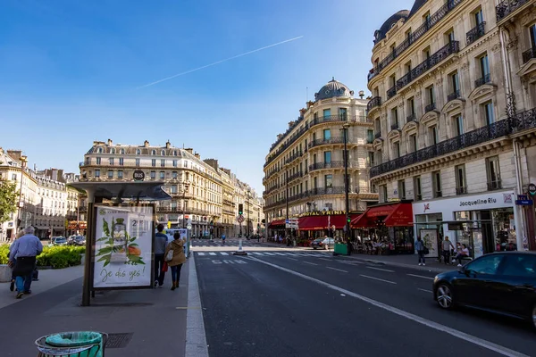 Rue Saint Lazare Paris França — Fotografia de Stock