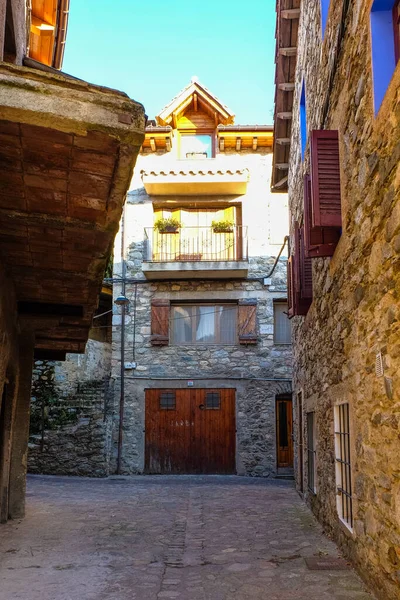 Starověké Středověké Město Camprodon Gironě Španělsko — Stock fotografie