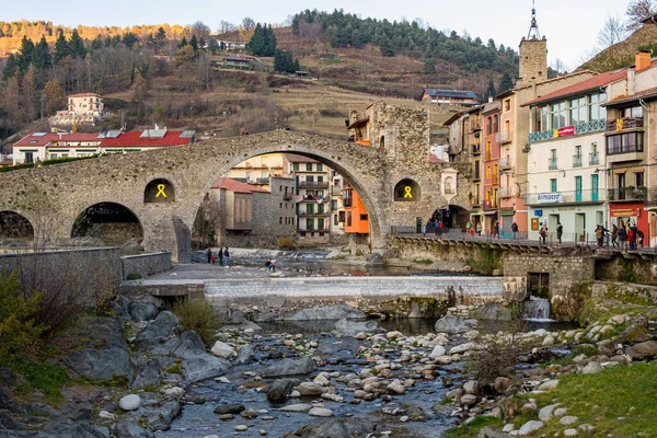 Puente Medieval Camprodon Gerona España — Foto de Stock