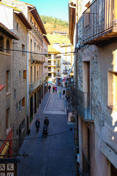 Ancient medieval town of Camprodon in Gerona, Spain