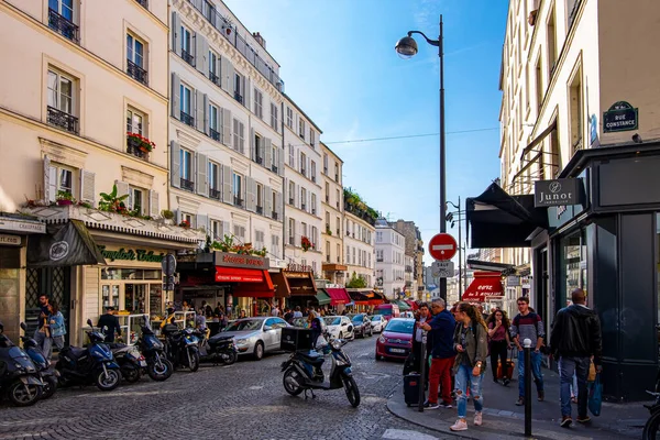 Rua Montmartre Paris França — Fotografia de Stock