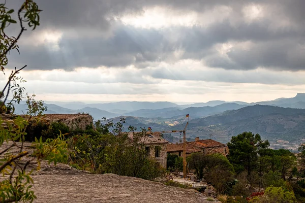 Panoramic View Siurana Village Catalonia Spain — Stock Photo, Image