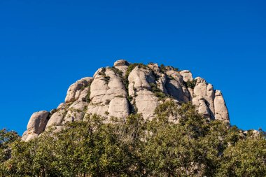 Montserrat Manastırı Barselona, Katalonya 'da dağda