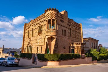 Colonia Guell 'deki Espinal House, Barcelona, Katalonya, İspanya