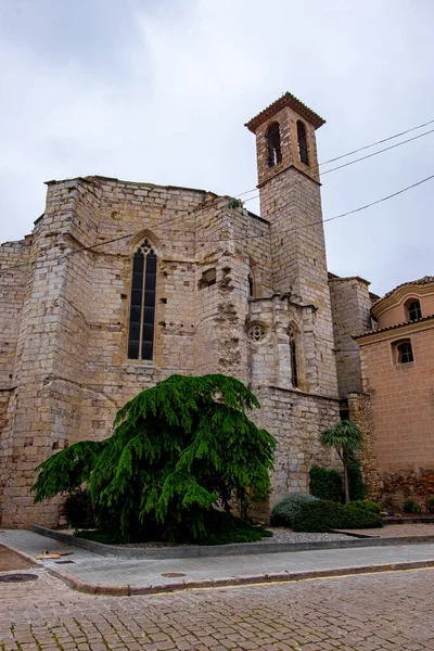 Byn Montblanc Tarragona Katalonien Spanien — Stockfoto