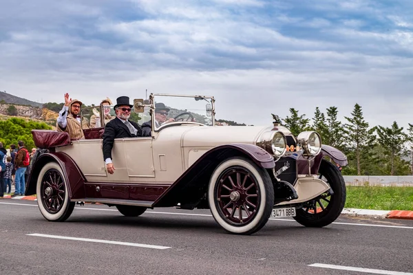 Marzec 2018 Locomobile Sportif Międzynarodowe Wydanie Vintage Car Rallye Barcelona — Zdjęcie stockowe