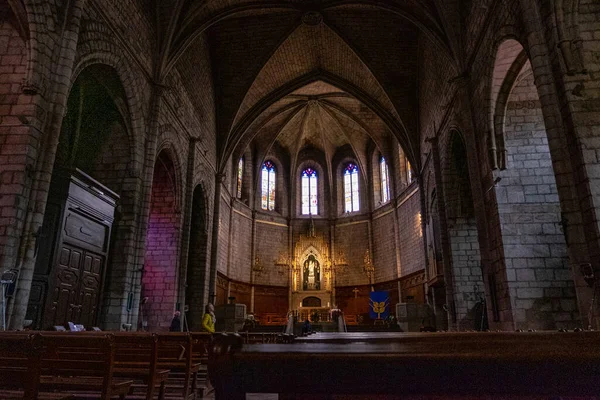 Lombard Romansk Kyrka Cardona Barcelona Katalonien — Stockfoto