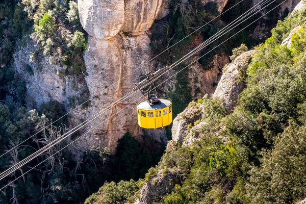 Cableway Mosteiro Montserrat Montanha Barcelona Catalunha — Fotografia de Stock