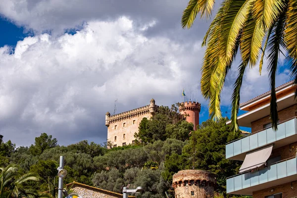 Castelldefels Κάστρο Στη Βαρκελώνη Ισπανία — Φωτογραφία Αρχείου