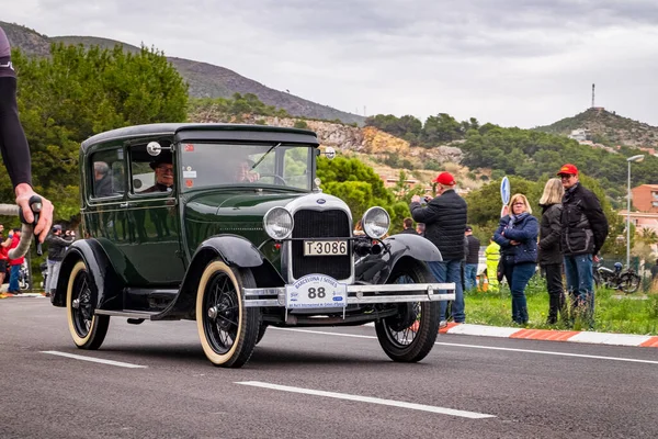 Marzec 2018 Ford Edycja Międzynarodowa Wyścig Samochodów Zabytkowych Barcelona Sitges — Zdjęcie stockowe