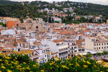 Tossa de Mar kalesi, Costa Brava, Katalonya, İspanya.