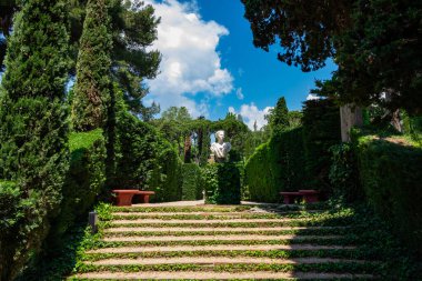 Lloret de mar 'daki Santa Clotilde Bahçeleri, Katalonya, İspanya