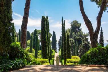 Lloret de mar 'daki Santa Clotilde Bahçeleri, Katalonya, İspanya