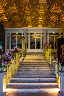 Temps de un, Girona, Katalonya, İspanya 'da çiçek festivali