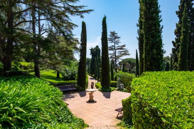 Lloret de mar 'daki Santa Clotilde Bahçeleri, Katalonya, İspanya