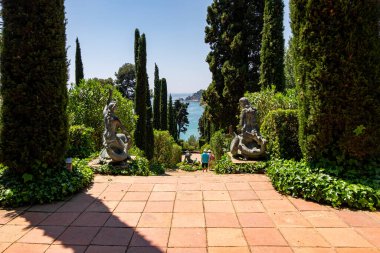 Lloret de mar 'daki Santa Clotilde Bahçeleri, Katalonya, İspanya