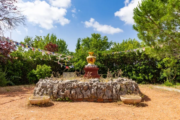Palau Novella Boeddha Tempel Garraf Catalonië Spanje — Stockfoto