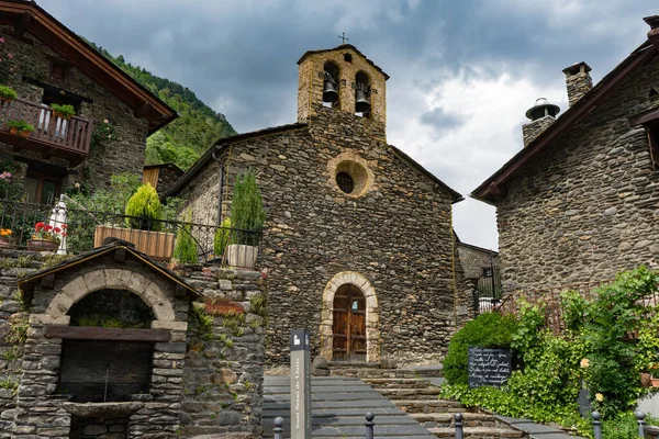 Sant Sernide Llorts Antiga Aldeia Andorra — Fotografia de Stock