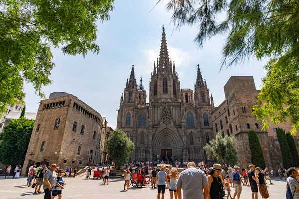 Catedral Barcelona Bairro Gótico Catalunha Espanha — Fotografia de Stock