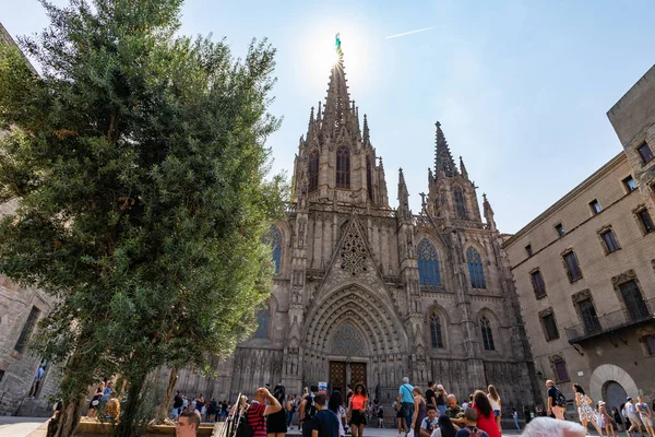 Catedral Barcelona Bairro Gótico Catalunha Espanha — Fotografia de Stock