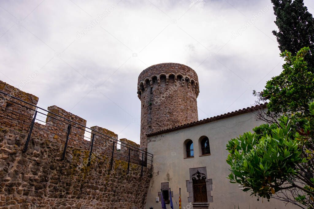 Tossa de Mar castle fortress, Costa Brava, Catalonia, Spain.