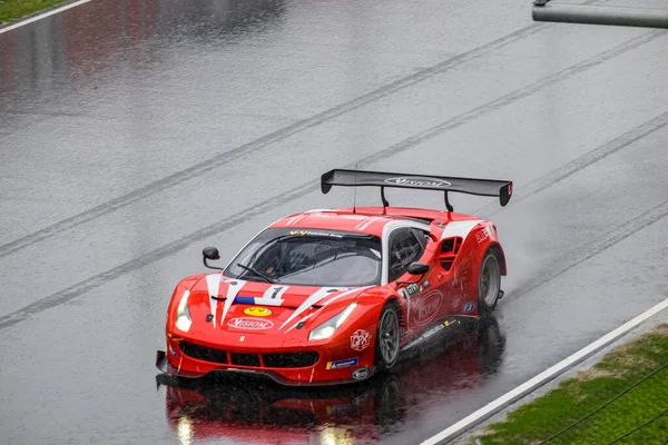 Ferrari 488 Endurance Series Race Circuit Barcelona Catalunya — Stock Photo, Image