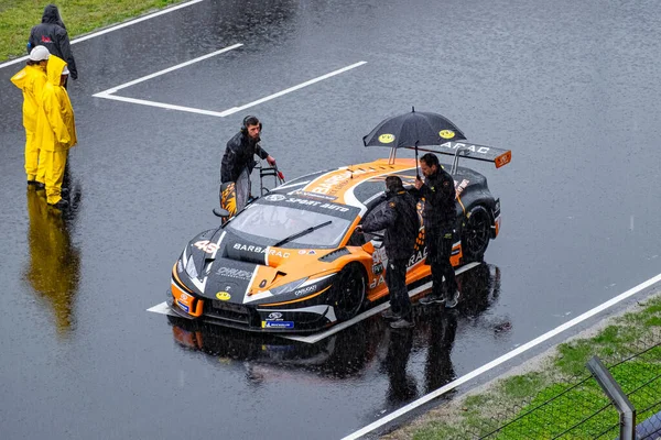 Wyścig Lamborghini Huracan Endurance Torze Barcelona Catalunya — Zdjęcie stockowe