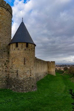 Fransa Ortaçağ Carcassonne Şehir müstahkem